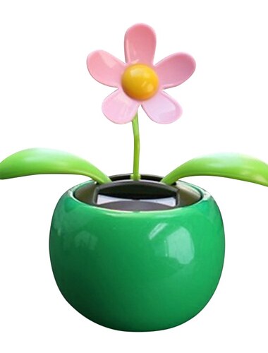 2 pz nuovo fashionsolar alimentato danza oscillante fiore animato giocattolo auto styling decorazione della casa ornamento