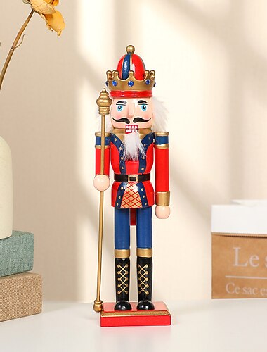 Weihnachten Nussknacker Weihnachten Walnuss Soldat Dekoration Bücherregal Wohnzimmer Studie Holz Handwerk Dekoration