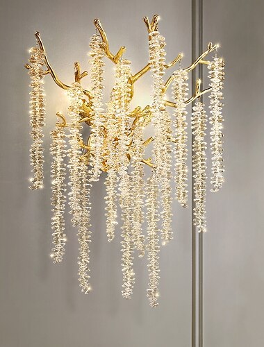 led aplice de perete cristal reglabil 25/40cm g9 lumina minimalistă cu montare pe perete corp de iluminat lumini de interior pentru sufragerie dormitor 110-240v