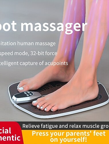 Fußmassagegerät, Fußmassage-Pad, Fußpuls, elektrisches Fußmassagegerät, Fuß-Spa-Gerät, intelligentes Akupunktur-Fußmassage-Pad, Massagegerät, Akupunkturpunkte, Erfassung von Muskelentspannung,