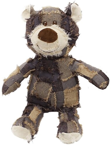 hundekamerat for tunge tyggere, uforgjengelig bjørnehundeleke - slitesterkt knirkende plysjleketøy, uknuselig og robust for aggressive tyggere