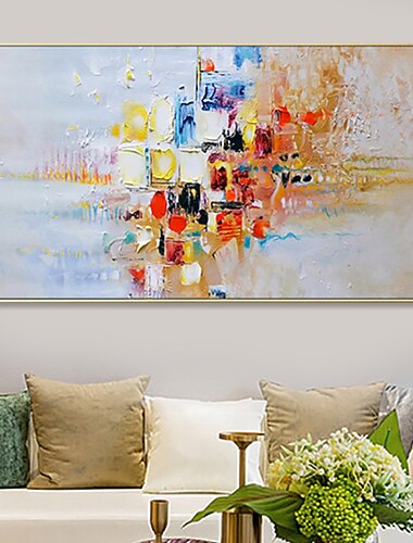 Peinture à l'huile faite à la main toile art mural décoration abstraite moderne pour la décoration intérieure roulé sans cadre peinture non étirée