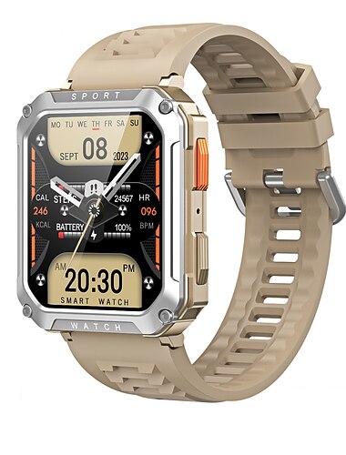 LIGE BW0619 Reloj inteligente 2.01 pulgada Smartwatch Reloj elegante Bluetooth Recordatorio de Llamadas Seguimiento de Actividad Seguimiento del Sueño Compatible con Android iOS Unisexo Compás