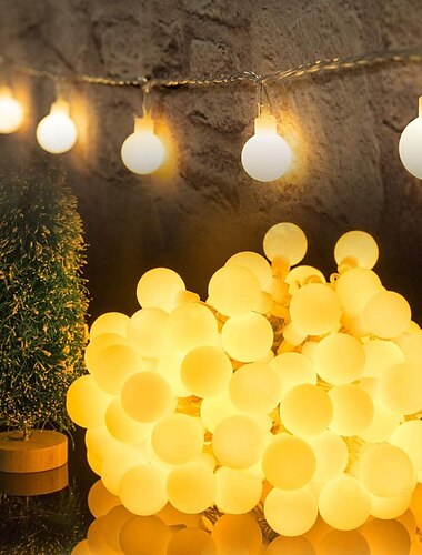  Elegant Wedding Reception Party 3M LED String Lights 20 LED Mini Balls Wedding Fairy Light Holiday Party Outdoor Courtyard Decoration Lamp USB Powered