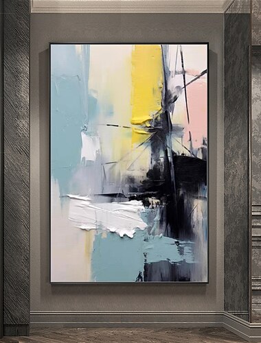 Mintura handgemachte abstrakte Ölgemälde auf Leinwand, Wandkunst, Dekoration, modernes Bild für Heimdekoration, gerolltes, rahmenloses, ungedehntes Gemälde