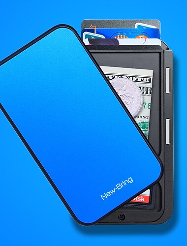 מארז למחזיק כרטיס ביקור מתכת מחזיק כרטיס שם עמיד במים ל גברים