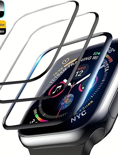 [2 Pack] Beobachten Displayschutzfolie Kompatibel mit Apple Watch Ultra 49mm Series 8 7 41mm 45mm Series 6 5 4 SE 40mm 44mm Series 3 2 1 38mm 42mm Maximale Abdeckung Berührungsempfindlich Blasenfrei