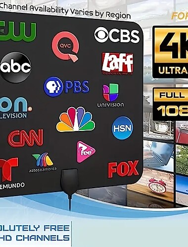 Antenne de télévision intérieure dvb-t2 4k 1080p, hdtv, numérique, pour la maison