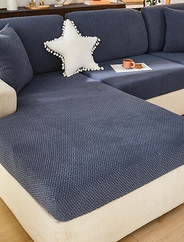 Stretch-Sofa-Sitzkissenbezug, Schonbezug, magischer Sofabezug, Couch-Sessel, Loveseat, 4- oder 3-Sitzer, grau, schwarz, rot, weich, langlebig, waschbar