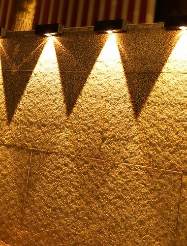 Lampă solară pentru spălat perete rgb/iluminare caldă în aer liber, impermeabilă, de înaltă luminozitate, lampă solară de perete, grădină, curte, balcon, gard, garaj, veranda, decorare a peretelui