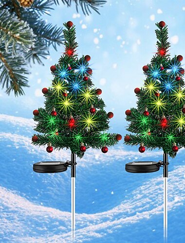 Set de lumini pentru brad de Crăciun solar decor pentru grădină curte coridor lumini de iarbă pentru brad de Crăciun lumini de atmosferă pentru petreceri