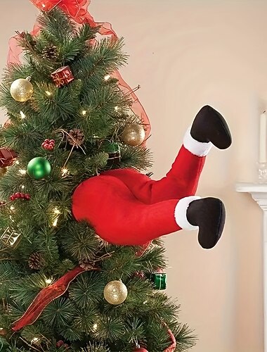 1db mikulás lábprotézis vacsoraasztal dekor karácsonyi dekor kandalló dekor karácsonyi ünnep fa dísz felfújható mikulás lábak mikulás lábak kéményfesztiválhoz lakberendezési ablak