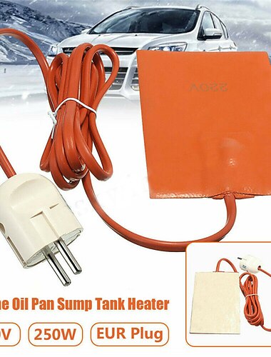 Car Engine Oil Pan Sump Tank Heater Pad 250W Silicone oil heating Pad Engine Oil Tank Wear Protect With EU US UK Plug 110-220V