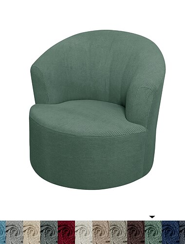 venyvä kääntyvä tuolinpäällinen viininpunainen kerhotuoli rento tuolin päällinen aksentti moderni tyyli pyöreä nojatuolin päällinen huonekalusuoja paksuntaa elastaania jacquard-suoja pestävä