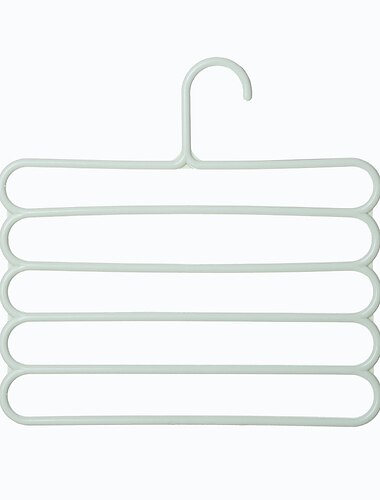 Porte-pantalons multicouches antidérapant coloré, 10 pièces, garde-robe multifonctionnelle, porte-pantalons suspendu à 5 couches, porte-écharpe, cintre pour cravates