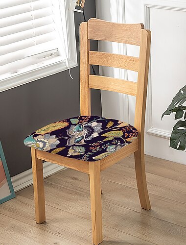 כיסוי כיסא אוכל ספנדקס בית חווה פרח למתוח כיסא מושב כיסוי רחיץ כיסוי מטבח מגן לחדר אוכל טקס חתונה עמיד