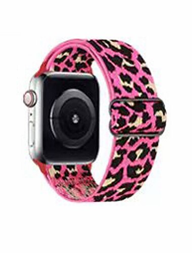 Kompatibel med Apple Watch urrem 38mm 40mm 41mm 42mm 44mm 45mm 49mm Flettet Elastisk Justerbar Stof Udskiftning af urrem til iwatch Ultra 2 Series 9 8 7 SE 6 5 4 3 2 1