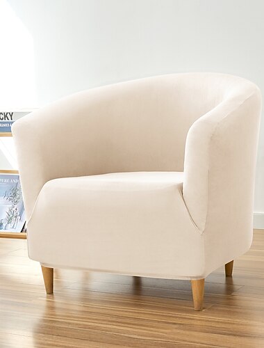 Clubsessel-Schonbezug, Barrel-Sessel-Schonbezug, Burgunderrot, Stretch-Sesselbezug, Sofabezug, Couch-Möbelschutz für das Wohnzimmer, Jacquard-Spandex-Couchbezüge