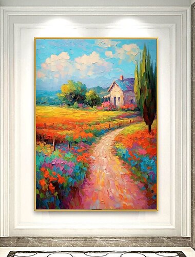 spolubojovník olejomalba plátno umělecká dekorace otisk nůž malba krajina venkov pro domácí výzdobu válcovaný bezrámový nenatažený obraz