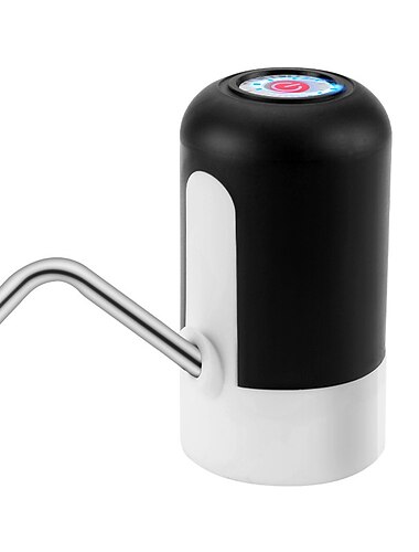 1 db vizes palack pumpa, elektromos kulacs pumpa, usb újratölthető automata ivóvízpumpa univerzális 3-5 gallonos palackokhoz, hordozható kempingvíz adagoló