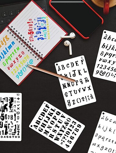 12-teiliges Vorlagen-Schablonen-Set, wiederverwendbare Bastelschablonen, Mandala-Schablonen, Laserschneiden, Malschablonen für DIY-Malerei, Kunst, Sammelalbum, Holz, Papier, Möbel, Tür, Bodenwand