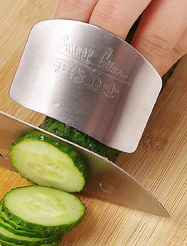 ruostumattomasta teräksestä valmistettu sormesuoja, ruostumattomasta teräksestä valmistettu sormesuoja sormi käsi ei vahingoittumatta leikkaussuoja sormesuoja työkalut keittiön ruoanlaittovälineet