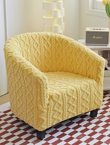 gyapjú klubszék huzat hordós szék huzat puha sztreccs kád fotelhuzat nappaliba és hálószobába, mosható és kivehető fotelvédő, bútorvédő lakberendezéshez