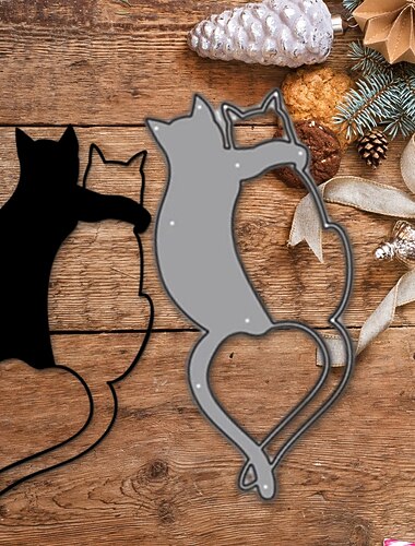 1 τμχ μήτρες κοπής μετάλλων κομμένα μούχλα διακοσμητικά λεύκωμα γάτας ζώου χαρτί χειροτεχνίας μαχαίρι καλούπι λεπίδα διάτρησης στένσιλ