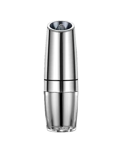 Macina sale e pepe elettrico 1 pz, sensore di gravità, macina pepe automatico, funzionamento con una sola mano, funzionamento a batteria con grossolanità regolabile, luce led blu