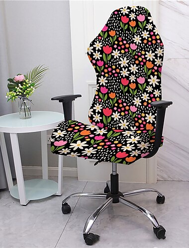 huse pentru scaune de gaming împărțite, tipărite, elastică, pentru scaun pentru jocuri pe computer, pentru piele, pentru jocuri de birou, pentru curse înclinate, protector pentru scaunul de jucător