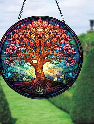 Ηλιοτρόπιο κρεμασμένο παράθυρο ηλιόλουστη, σκύλος γάτα διακόσμηση βιτρίνας ηλιόλουστη δώρα γενεθλίων για γυναίκες, μαμά, πινακίδα στεφάνι δασκάλου, χριστουγεννιάτικο δώρο διακόσμησης