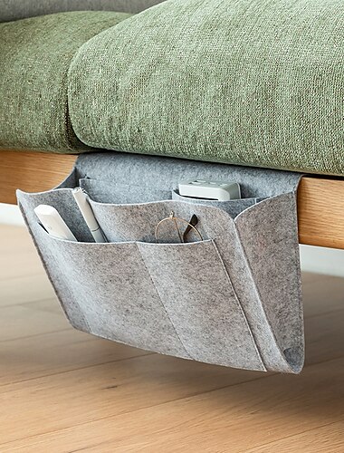 filt nattbords oppbevaringspose pose seng skrivebordsveske sofa tv fjernkontroll hengende caddie sofa oppbevaring arrangør sengeholder lommer