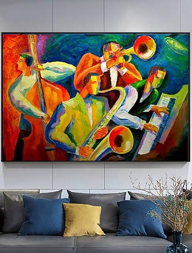 χειροποίητη ελαιογραφία καμβάς διακόσμηση τοίχου διάσημη φιγούρα αφηρημένη μουσική συναυλία για διακόσμηση σπιτιού σε ρολό χωρίς πλαίσιο χωρίς τεντωμένες ζωγραφιές