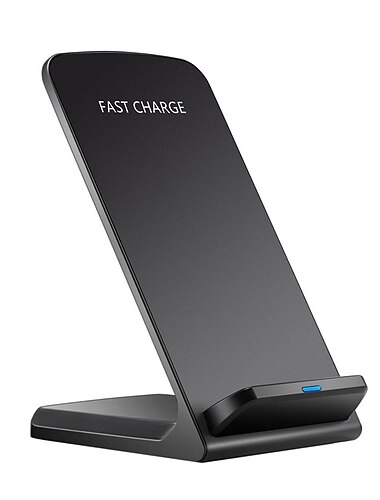 Chargeur sans fil rapide 15 W, station de charge Qi compatible avec iPhone 16/15/14 Pro Max Plus, Samsung Galaxy S25/24/23 Ultra Plus, Huawei, Xiaomi