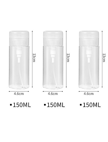 3 csomag utazási osztott üveg kézkrém sampon tusfürdő utazási csomag bőrápoló kozmetikumok arctisztító kinyomkodva üres üveg