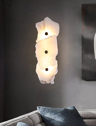 Kinkiet ścienny led lampa wysokiej jakości marmur kryty minimalistyczny uchwyt ścienny długi wystrój domu oprawa oświetleniowa wewnętrzne oświetlenie ścienne do salonu sypialnia 110-240v