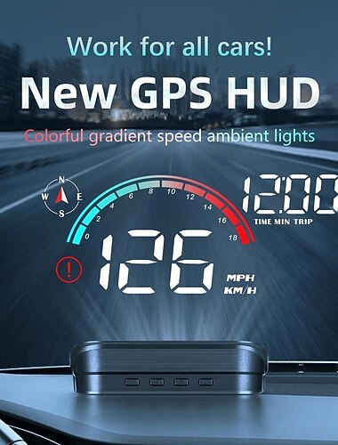 Majesun Accurate M22 Real-time Driving Information with Car Electronics Digital Speedometer Universal GPS Overspeed Alert Suitable for All Vehicles