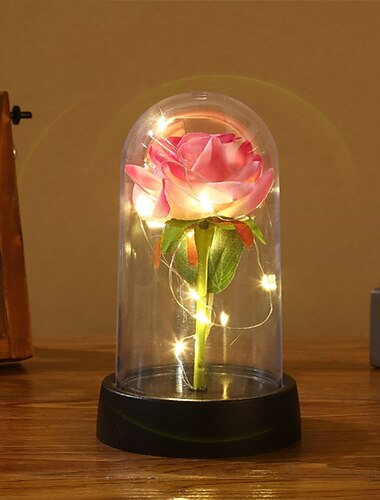 ros blomma presenter till kvinnor, mors dag blommor presenter till mamma fru från dotter son make, födelsedagspresenter till kvinnor bästa vän hennes flickvän, glas ros mormor mamma presenter till mors dag