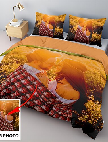 Conjunto de Cama Impresso Personalizado Melhor Presente de Formatura Presente Personalizado Conjunto de Capa de Edredom Conjunto de Cama Amigos Família