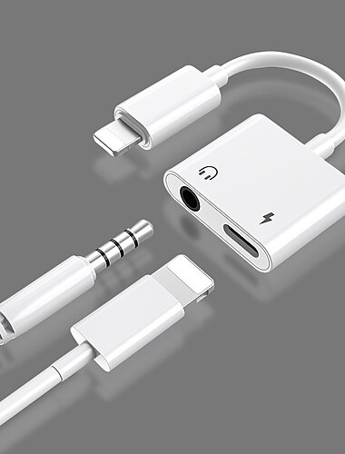 1 pakke ASLING Lynkabel 20W USB-forlenger 6 A Hurtiglading 2 i 1 Til iPhone Tilbehør til mobiltelefon