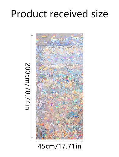 Buntglas-Fensterfolie, Regenbogen-Fensterfolie, durchscheinende Buntglas-Selbstklebefolie, statisch haftender Wärmedämm-Fensteraufkleber für zu Hause