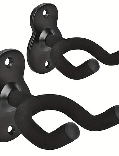 2-pak wieszaków na gitarę, metalowy wieszak na gitarę do muzyki ludowej, gitary basowej, gitary elektrycznej, gitary klasycznej