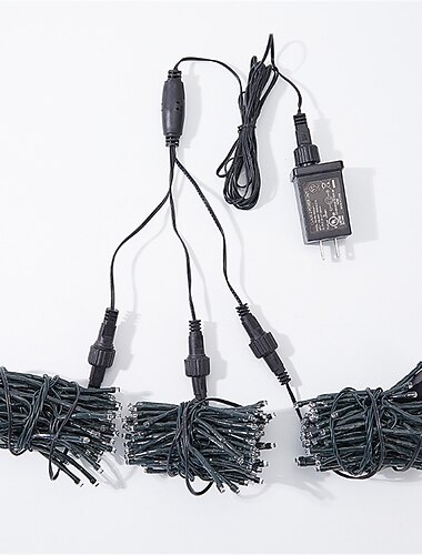 1,5 m Guirlandes Lumineuses Lumières d'arbre de Noël 120/360/600 LED 1 jeu Blanc Chaud Blanc Plusieurs Couleurs Lumières de vacances Lumières de pluie de météorites Extérieur Imperméable Mariage