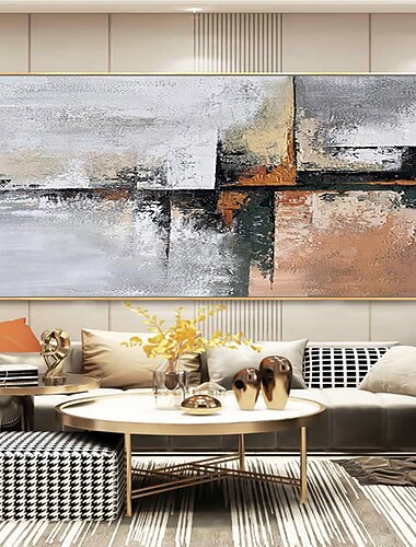 Mintura Handmade Abstract Oil Paintings On Canvas Wall Art Decoration Modern Pictures For Home Decor Rolled Frameless Unstretched Painting