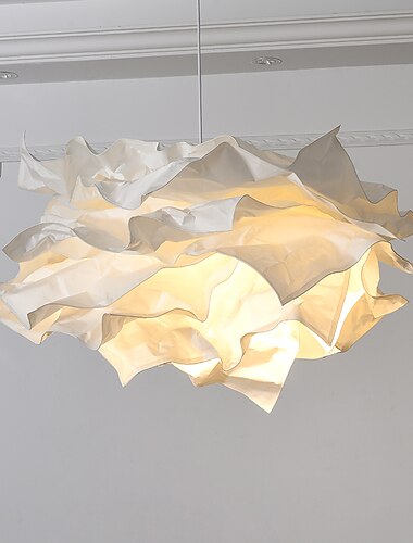 Papier-Kronleuchter, handgefertigt, Wolken-Lampenschirm, kreativ, DIY, mittelalterliche Retro-Pendelleuchten, Lampen, Esszimmer, Schlafzimmer, Dekorationen, Lichter, Wohnzimmer, 110–240 V