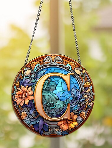 αλφάβητο κρεμαστό παράθυρο ηλιοθεραπείας για παράθυρα πάνελ ηλιοσυλλέκτη φθινοπωρινό στολίδι διακόσμηση αλφάβητο αναμνηστικό δώρο για φίλο, χριστουγεννιάτικο δώρο