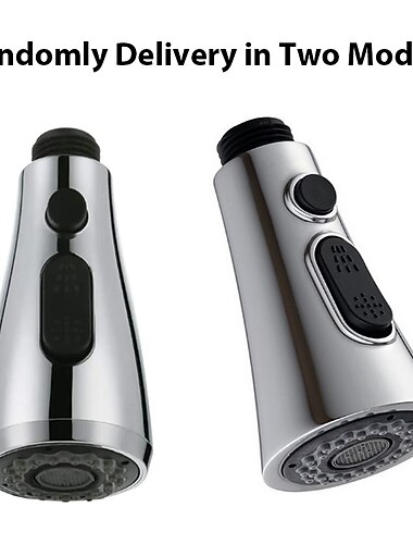 Remplacement de la tête de robinet d'évier de cuisine à 2 modes, doublure de casque d'excellente qualité, traitement de surface, bec de robinet chromé, pulvérisateur de robinet de cuisine extractible