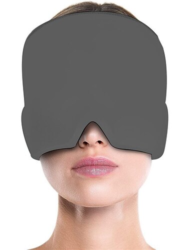 sollievo dal mal di testa impacco freddo copricapo comfort impacco di ghiaccio maschera per gli occhi sollievo calotta di ghiaccio terapia fisica cura retrattile copricapo di ghiaccio sinusite
