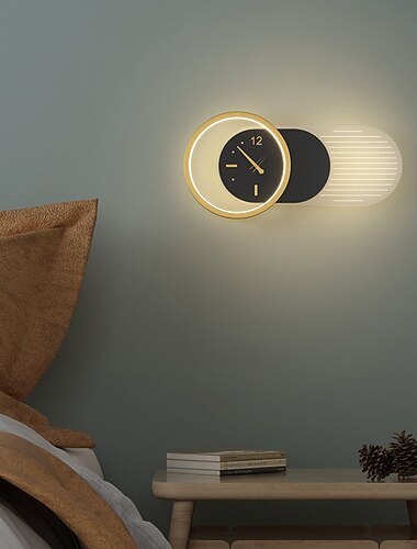 Wall Sconce Wall Lamp Clock Wall Lamp, Bedroom Bedside Living Room Background Wall Decorative Wall Hanging Lamp Wall Light