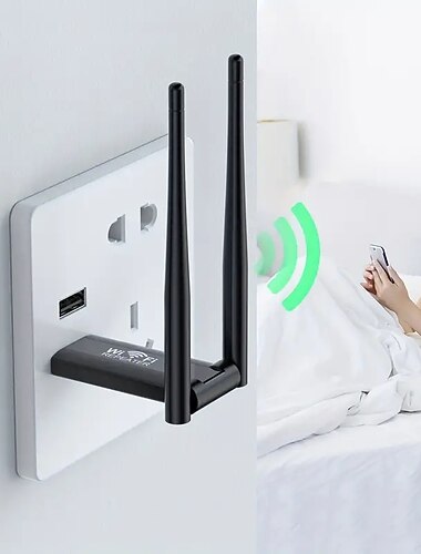 draadloze wifi-signaalversterker 300mbps 2.4g draagbare signaalversterkerrepeater usb-aangedreven high-power wifi hotspot extender voor computer kantoor binnen